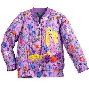 Disney Rapunzel Lightweight Quilted Jacket for Girls Size 11/12 Purple
